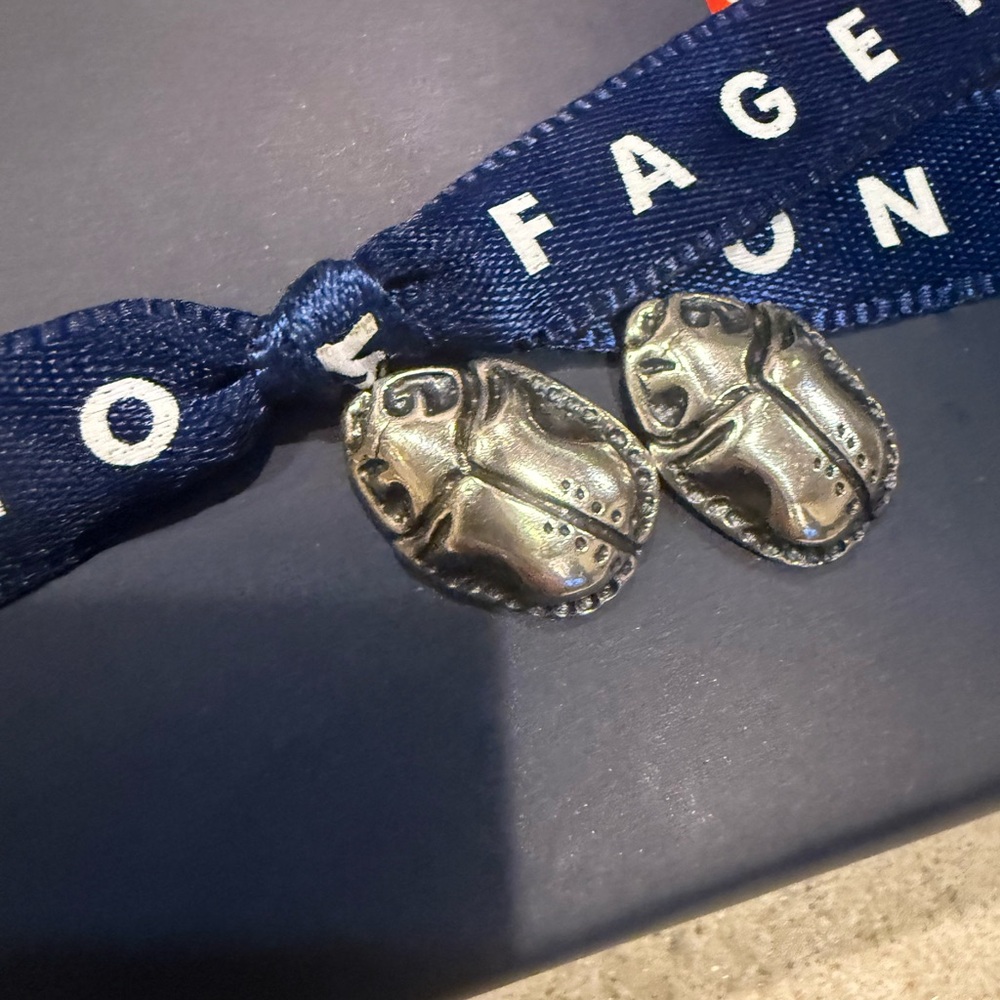 Mignon Faget very rare, retired sterling silver scarab earrings - Picture 3 of 10
